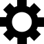 Gear interface symbol for configuration icône 64x64