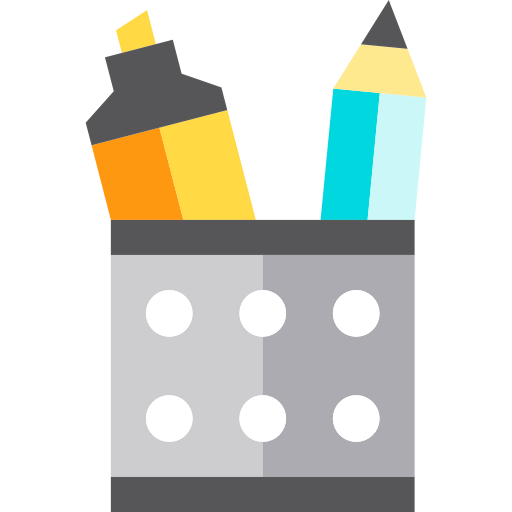Pen container icon