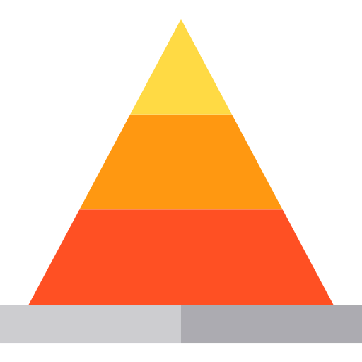 Pyramid chart Ikona