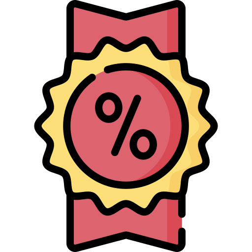 Discount badge Ikona