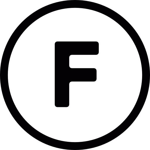 F inside a circle 图标
