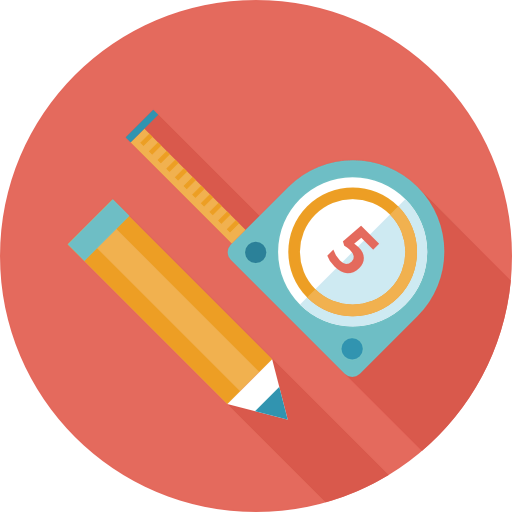 Measuring tape icon