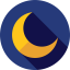 Crescent moon ícono 64x64
