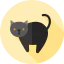 Black cat ícono 64x64