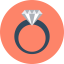 Diamond ring icon 64x64