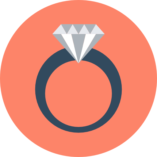 Diamond ring ícono