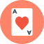 Ace of hearts ícone 64x64