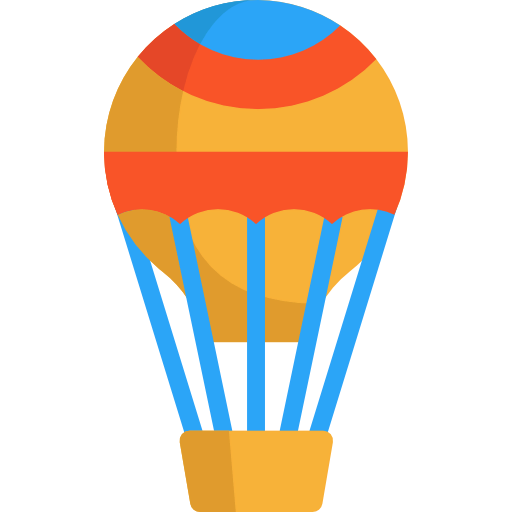 Hot air balloon icône