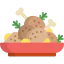 Fried chicken icône 64x64