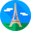 Eiffel tower icon 64x64