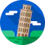 Pisa tower Ikona 64x64