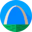 Gateway arch icon 64x64