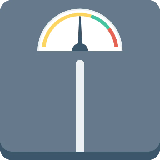 Weight scale icon