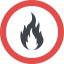 No fire ícono 64x64