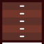 Chest of drawers icon 64x64
