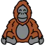 Orangutan icon 64x64