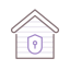 Home security ícono 64x64