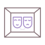Театральная маска иконка 64x64