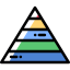 Pyramid chart biểu tượng 64x64
