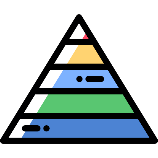 Pyramid chart biểu tượng