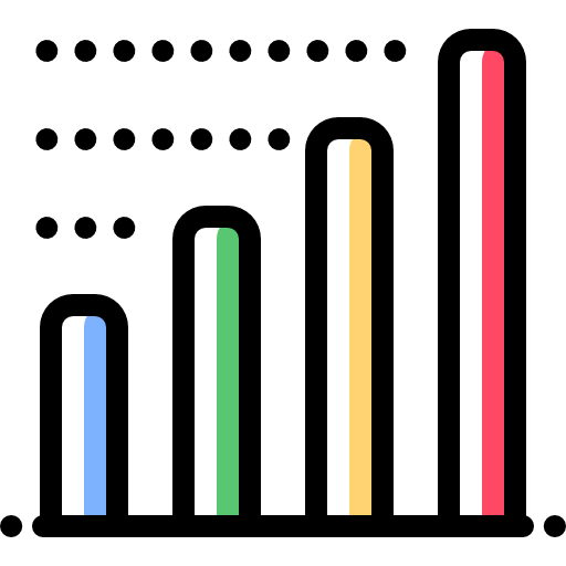 Bar chart icône