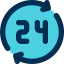 24 hours icon 64x64