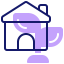 Eco house icon 64x64