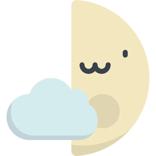 Crescent moon icon