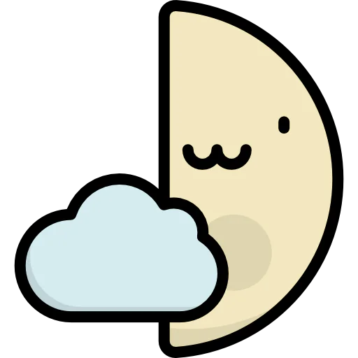 Crescent moon icon