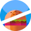 No junk food ícone 64x64