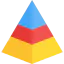 Pyramid chart ícono 64x64
