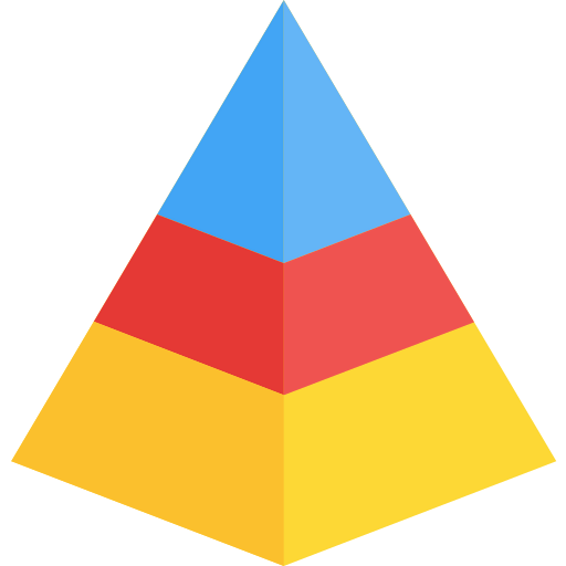 Pyramid chart ícono