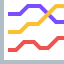 Line chart biểu tượng 64x64