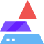 Pyramid chart Symbol 64x64