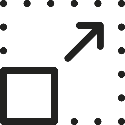 Resize Square and Arrow icon