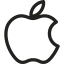 Большой логотип Apple иконка 64x64