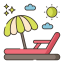 Beach chair icon 64x64