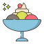 Мороженое с фруктами иконка 64x64