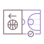 Баскетбольная площадка иконка 64x64