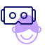 Vr goggles icon 64x64