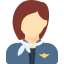 Stewardess icône 64x64
