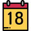 Ежемесячный календарь иконка 64x64