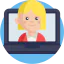 Video conference Symbol 64x64