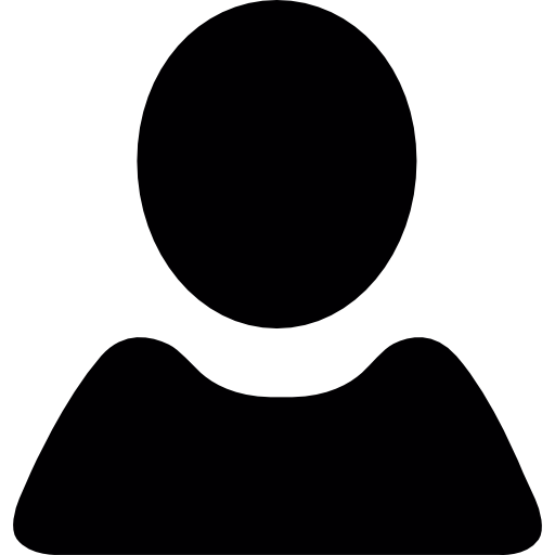 Black user shape icon