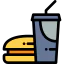 Нездоровая пища иконка 64x64