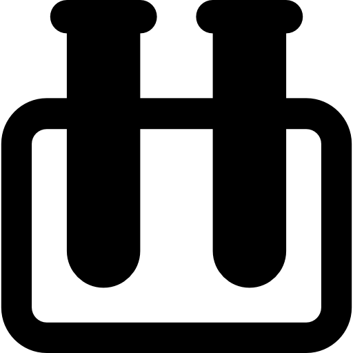 Chemistry lab instruments icon