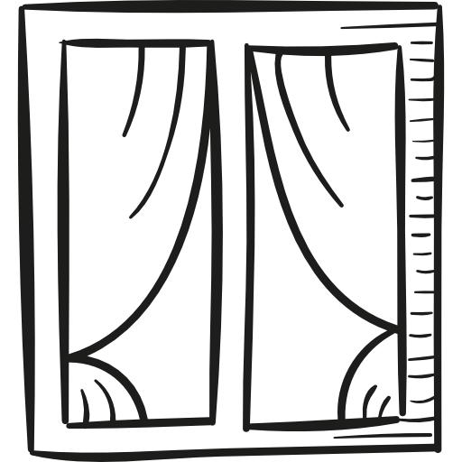 Window with Curtains icon