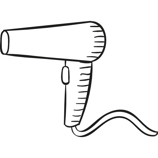 Hairdryer with cable icon