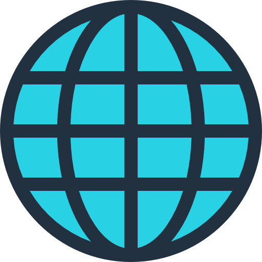Earth globe icon