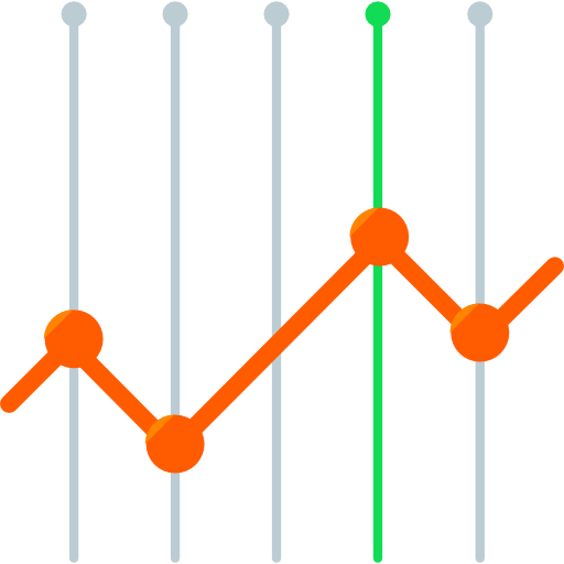 Line chart icon